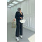 Sare Fashion Black Suit with Drawstring Bottom and Trousers