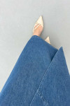 Sare Fashion Anvelop Kot Etek Mavi