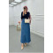 Sare Fashion Anvelop Kot Etek Mavi