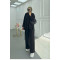 Sare Fashion Oysh Suit Black with Long Back Skirt and Rope Detail