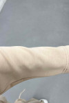 Sare Fashion Oysh Beige Suit with Long Back Skirt and Rope Detail Sare Fashion Oysh Beige Suit with Long Back Skirt and Rope Detail