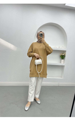 Armalı Sweatshirt LATTE