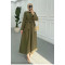 Sare Fashion Asymmetrical Cut Tie Dress Khaki