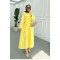 Sare Fashion Asymmetrical Cut Tie Dress Yellow