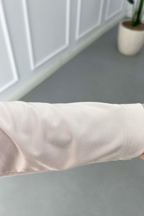 Sare Fashion Asymmetrical Piece Detailed Trouser Suit Beige Sare Fashion Asymmetrical Piece Detailed Trouser Suit Beige