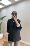 Sare Fashion Lined Jacket Black