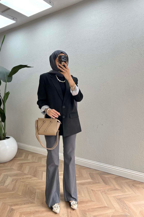 Sare Fashion Lined Jacket Black