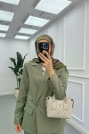 Sare Fashion Lined Jacket Set Green