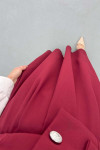 Sare Fashion Lined Vest Dress Burgundy