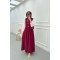 Sare Fashion Lined Vest Dress Burgundy