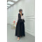 Sare Fashion Lined Vest Dress Black