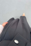 Sare Fashion Lined Vest Dress Black