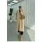 Sare Fashion Lined Cashmere Coat Beige