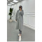 Sare Fashion Lined Cashmere Coat Gray