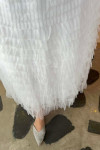 Sare Fashion Lined Tulle Skirt White