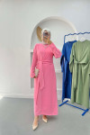 Lace Detail Dress Pink