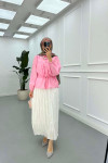 Sare Fashion Tie Detail Shirt Pink