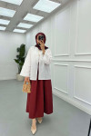 Sare Fashion Tie Detail Kimono White