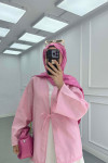 Sare Fashion Kimono Pink with Tie Detail