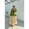 Sare Fashion Kimono Green with Tie Detail