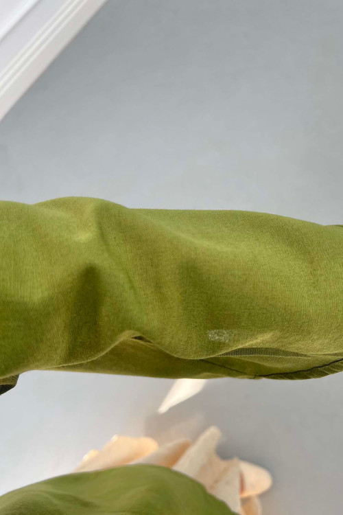 Sare Fashion Kimono Green with Tie Detail