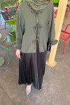 Sare Fashion Tied Blouse Khaki