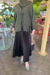 Sare Fashion Tied Blouse Khaki
