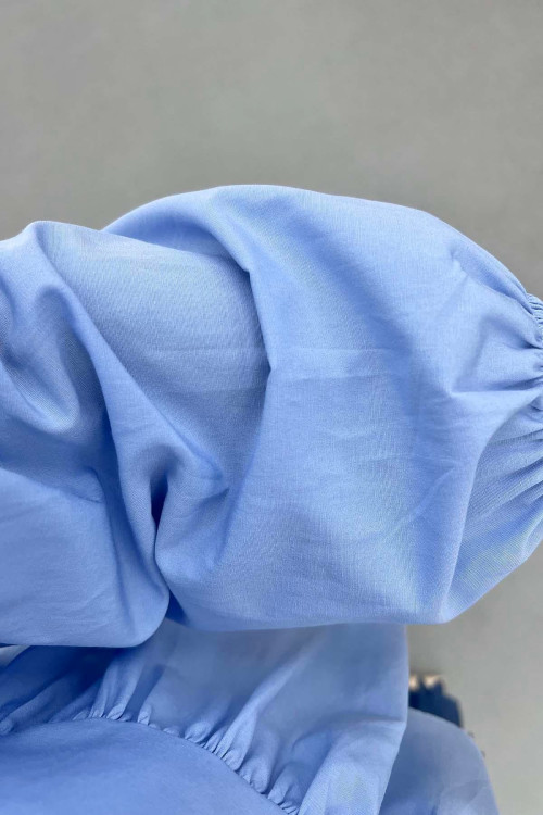 Sare Fashion Tied Blouse Blue