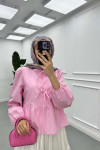 Sare Fashion Tied Blouse Pink