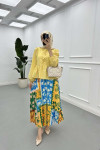 Sare Fashion Tied Blouse Yellow