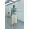 Sare Fashion Tied Blouse Aqua Green