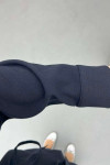 Tied Jacket Suit Navy Blue