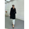 Sare Fashion Tied Strawberry Long Shirt Black