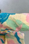 Tied Patterned Kimono Pink