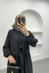Tied Double Jumpsuit Set Black