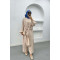 Tied Double Jumpsuit Set Stone
