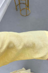 Sare Fashion Tied Kimono Strawberry Suit Yellow