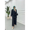 Sare Fashion Tied Kimono Strawberry Set Black
