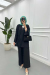 Sare Fashion Tied Kimono Strawberry Set Black