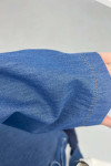 Tied Denim Jacket Navy Blue