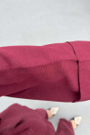 Sare Fashion Tied Muslin Set Claret Red