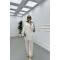 Sare Fashion Tied Muslin Set Ecru