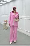 Sare Fashion Tied Muslin Set Pink