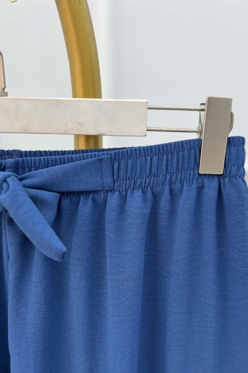 Sare Fashion Tie-Up Trousers Indigo