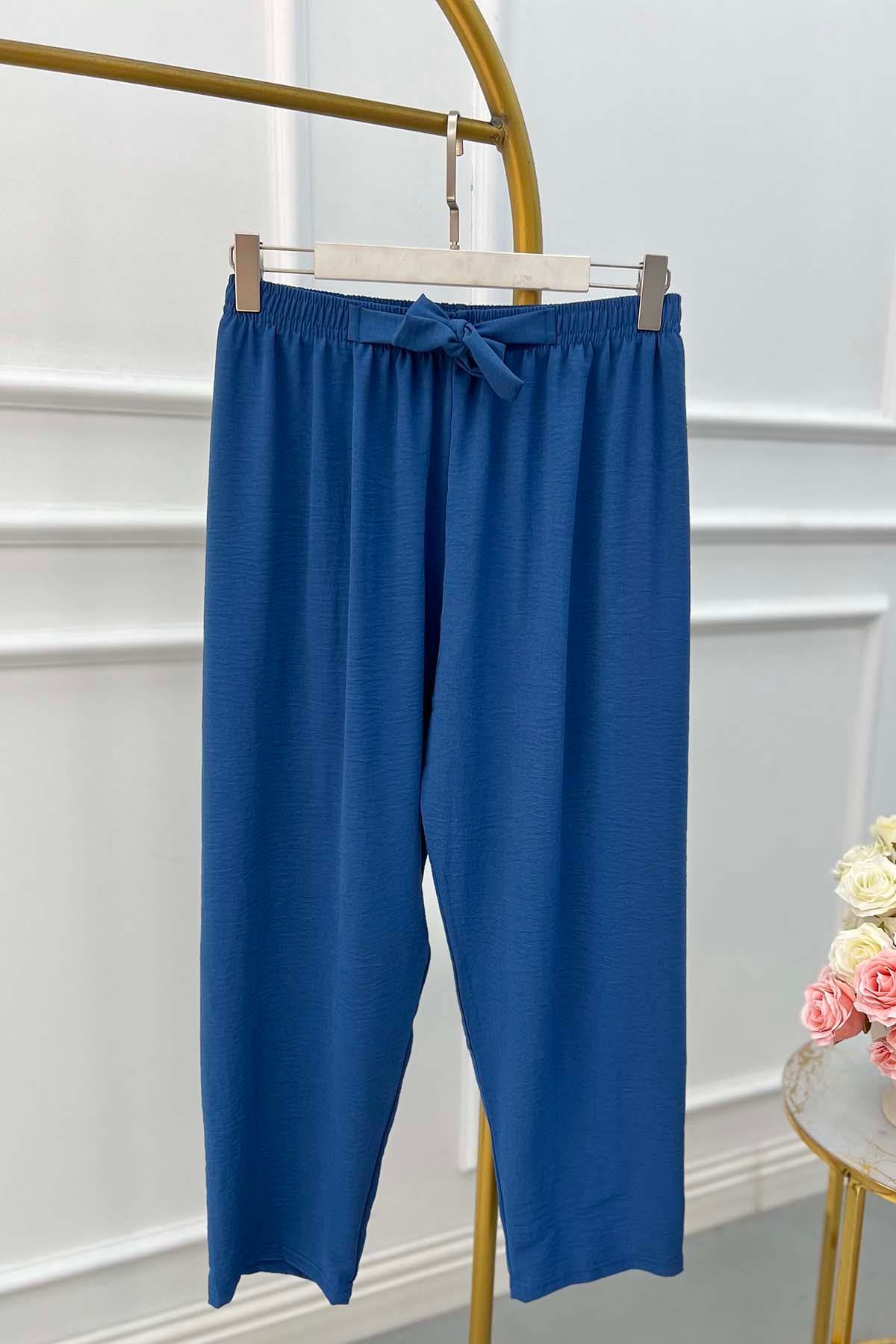Sare Fashion Tie-Up Trousers Indigo