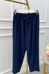 Sare Fashion Tied Trousers Navy Blue