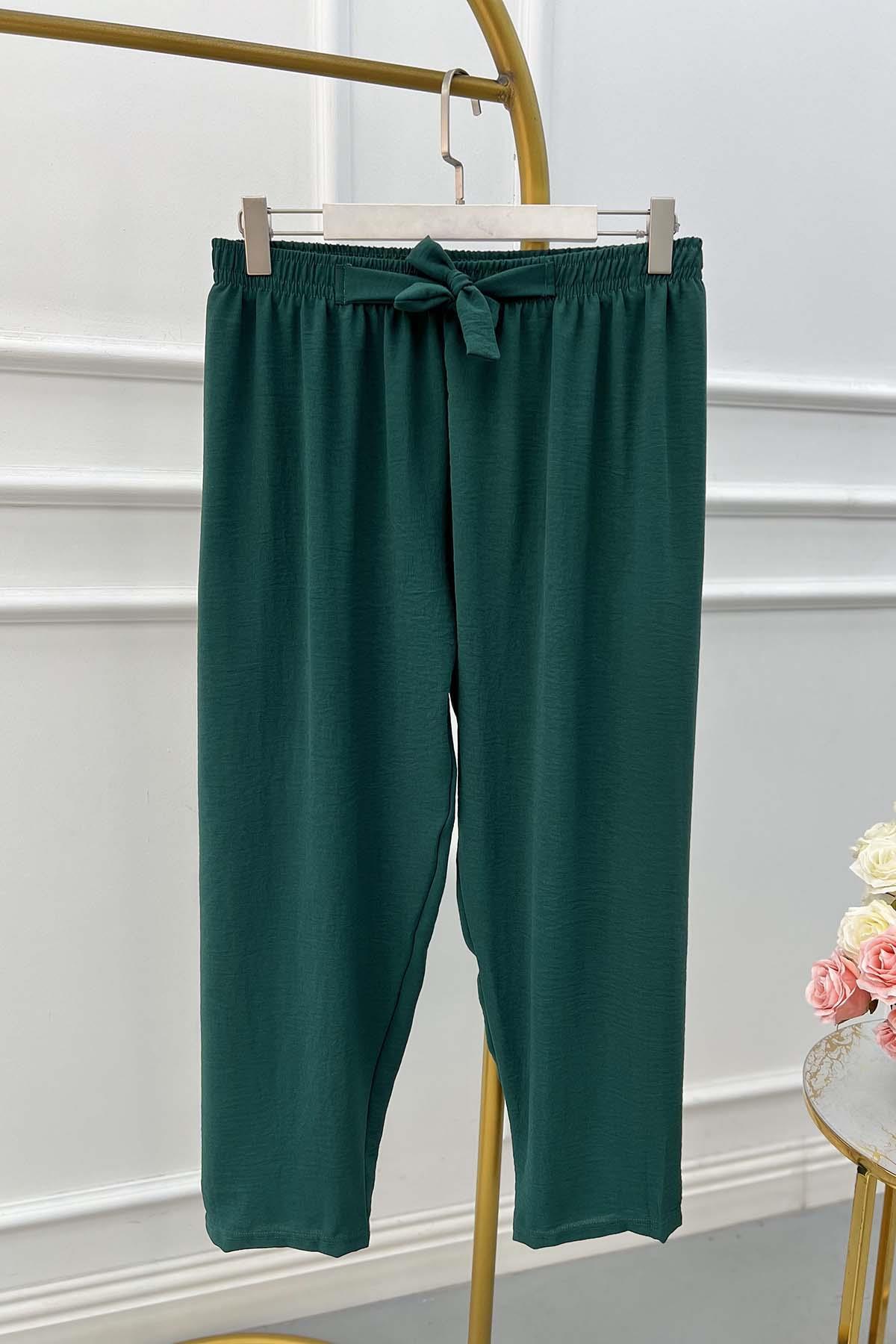 Sare Fashion Tie Trousers Green