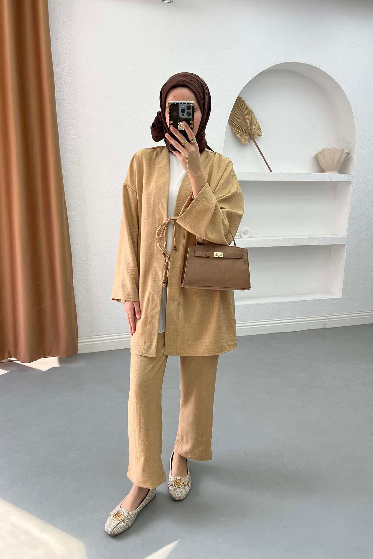 Tied Suit Beige