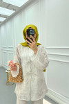Sare Fashion Viral Kimono Set with Tie Stone