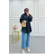 Sare Fashion Balloon Sleeve Basic Shirt Black